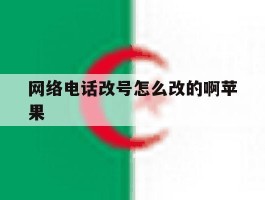 网络电话改号怎么改的啊苹果