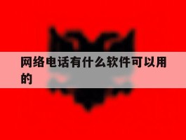 包含网络电话有什么软件可以用的的词条