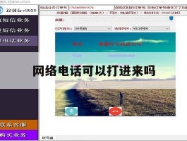 网络电话可以打进来吗