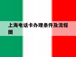 上海电话卡办理条件及流程图