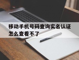 移动手机号码查询实名认证怎么查看不了