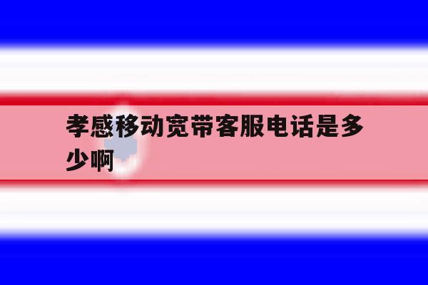孝感移动宽带客服电话是多少啊 孝感移动宽带客服电话是多少啊