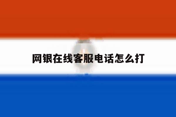 网银在线客服电话怎么打 网银在线客服电话怎么打